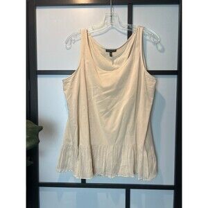 EILEEN FISHER 100% SILK TANK TOP SIZE LARGE